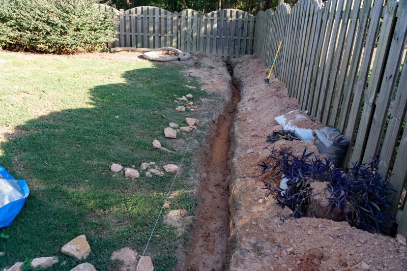 French Drainage Installation