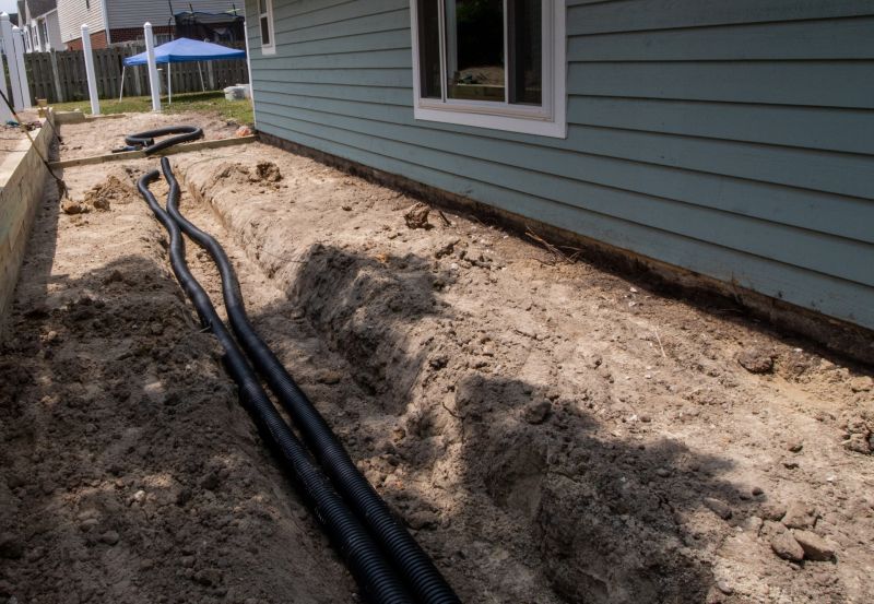 French Drainage Installation