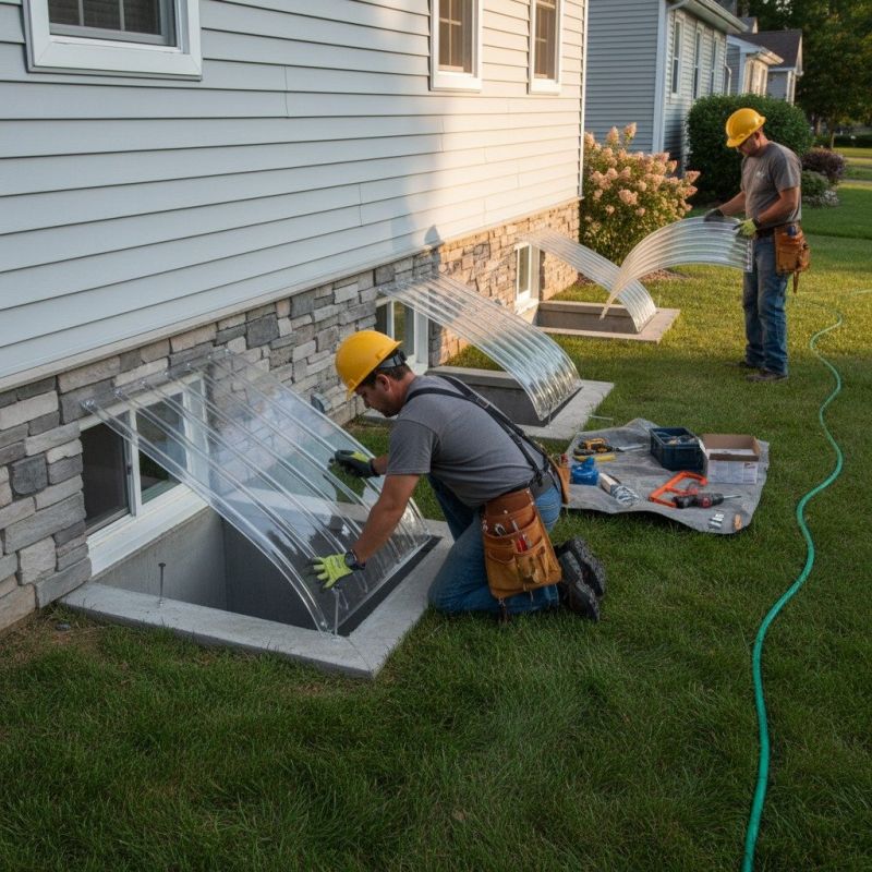 Window Well Waterproofing in Conroe, TX